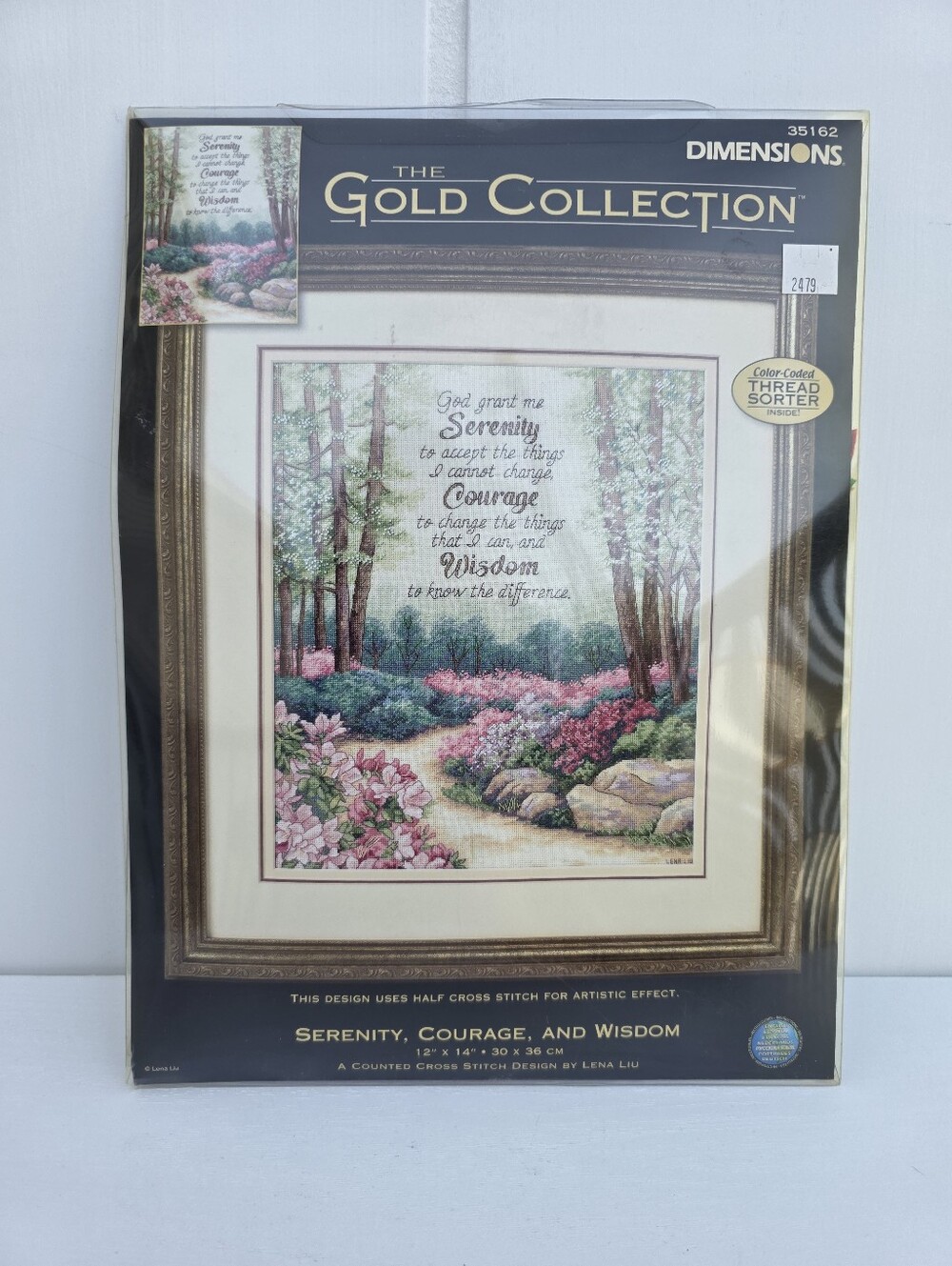 Dimensions The Gold Collection Serenity Courage Wisdom Counted Cross Stitch Kit